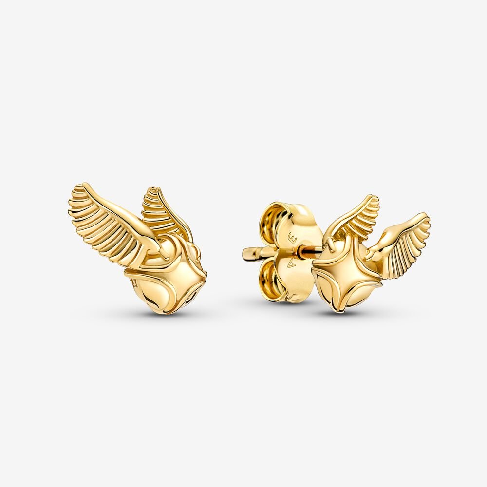 Pandora Harry Potter, Golden Snitch Stud Earrings Clearance NZ (283094-CWT)